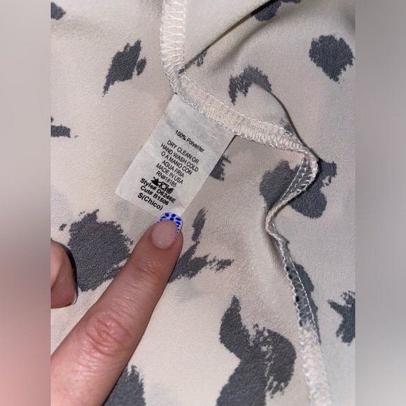 AUDREY 3+1 Leopard Speckled Ink Blot Print Tie Strap Midi Slip Style Dress EUC - Picture 15 of 16